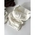 CZAPKA +KOMIN DAMSKI PRĄŻKOWANY ECRU