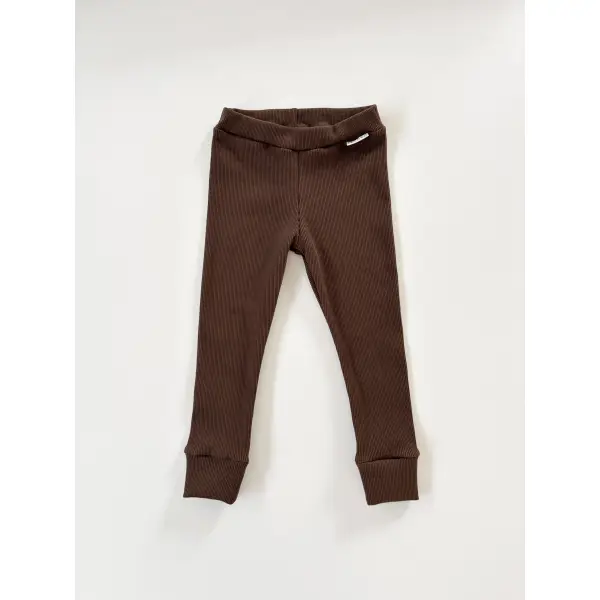 LEGGINSY DZIECIĘCE - KAKAO