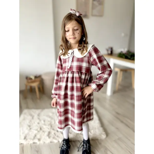 SUKIENKA AMELIA W KRATĘ BURGUND