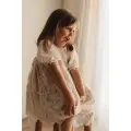 SUKIENKA DZIEWCZĘCA KORONKOWA CHMURKA ECRU