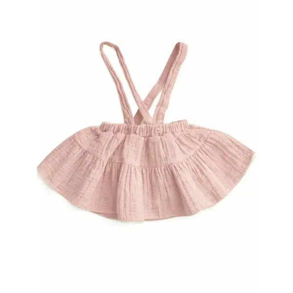 MUŚLINOWA SPÓDNICA NA SZELKACH - RÓŻOWA