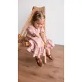 Sukienka dla dziewczynki haftowany muślin