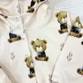 BLUZA ROZPINANA USZATKA ciepły beż - sweet bears - zgrywus.net